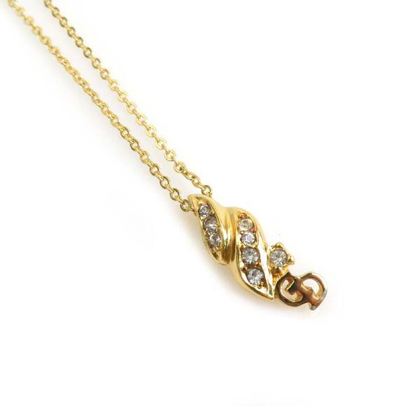 Christian Dior necklace in gold for women free shipping (h31981a)